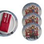 Hermia Salvamanteles de 37 cm Multicolor Pack de 4